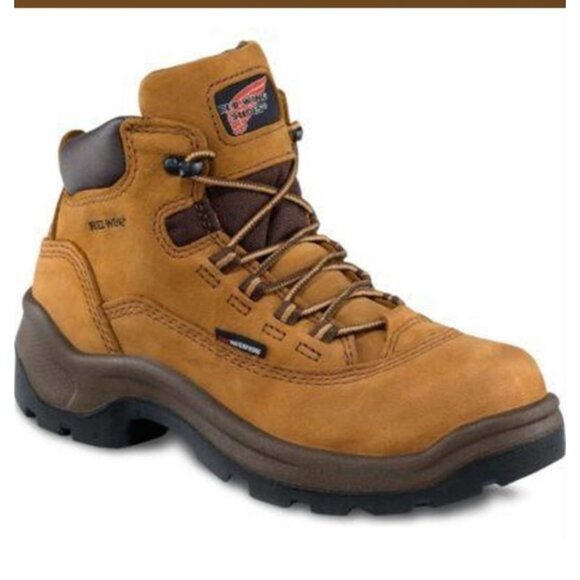 Red Wing Shoes Flexbond Waterproof Workwear Steel Toe Safety Boots  2327 Brown - Picture 1 of 15